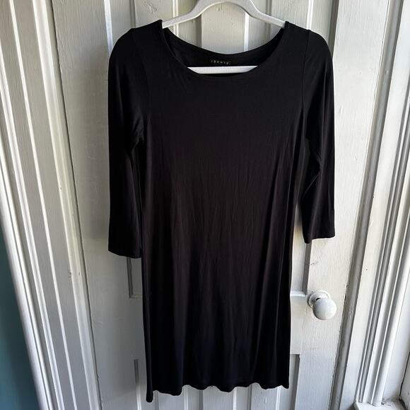 Theory Gila Mini Dress Black - Picture 2 of 9
